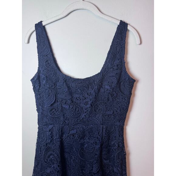 KOBI HALPERIN Jacqueline Sleeveless Lace Midi-Dress navy blue sz 2 $698 NWT - Picture 13 of 16